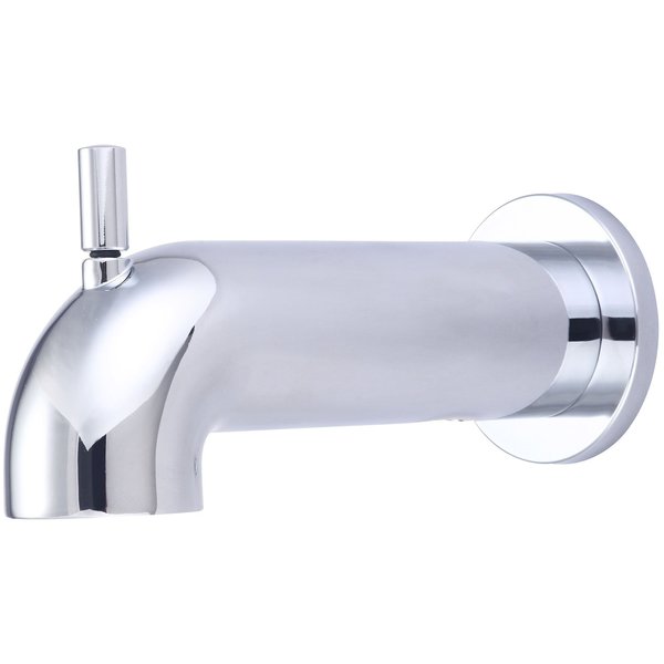 Olympia Extended Combo Diverter Tub Spout in Chrome OP-640063